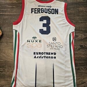Ferguson Citta Di Biella Italian Cup Euro European Basketball Jersey XL